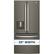 Front. GE - 23.7 Cu. Ft. French Door Refrigerator - Slate.