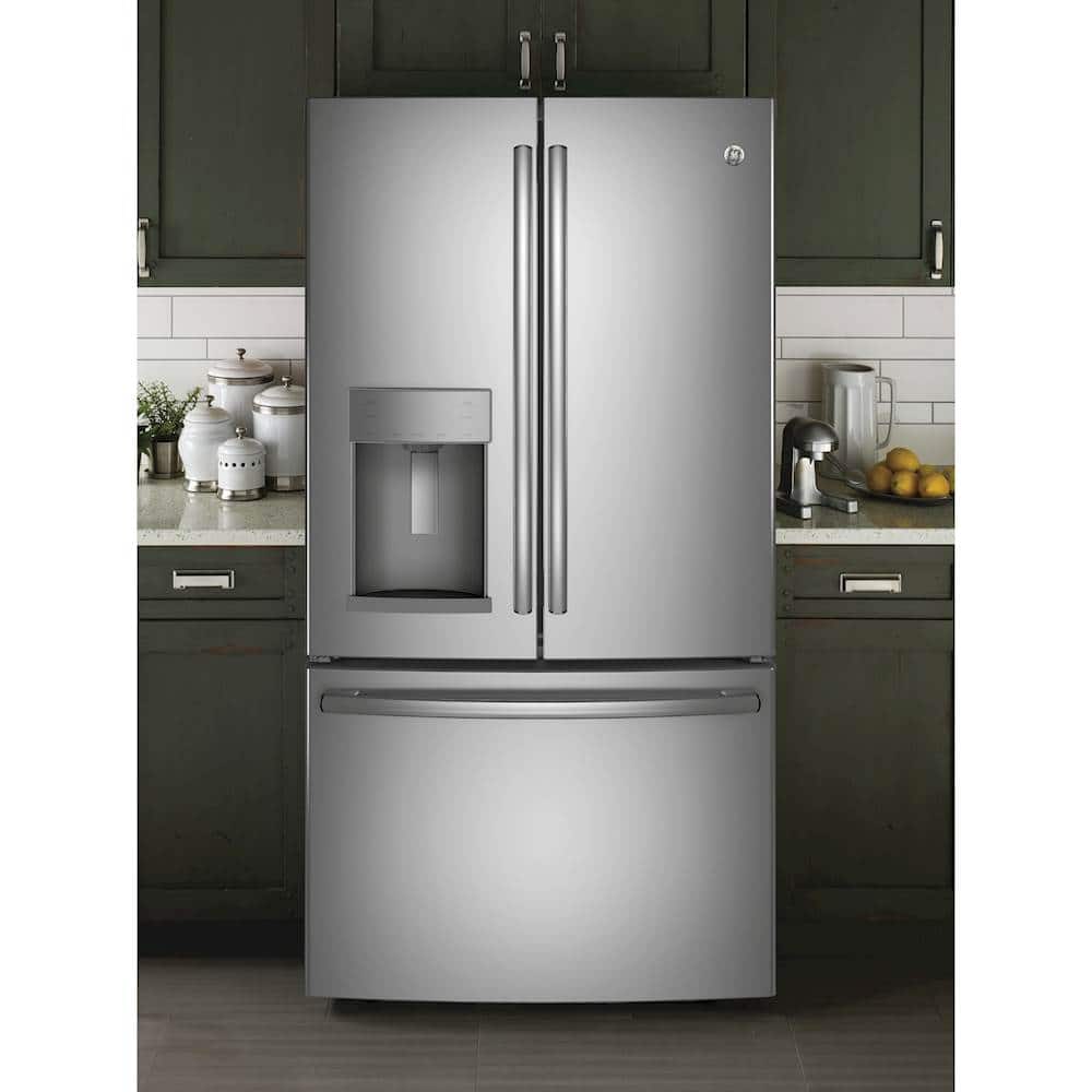 Best Buy GE 25.8 Cu. Ft. French Door Refrigerator Stainless steel