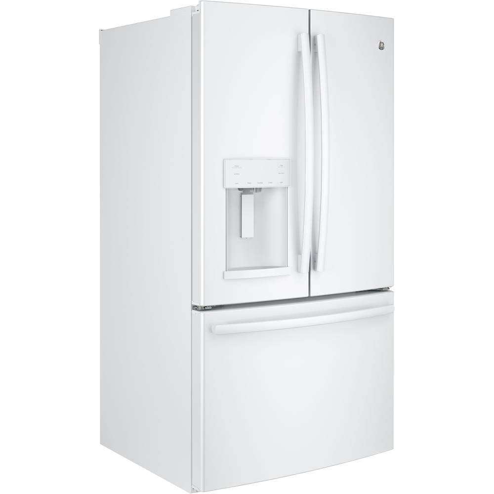 Best Buy: GE 25.8 Cu. Ft. French Door Refrigerator High gloss white