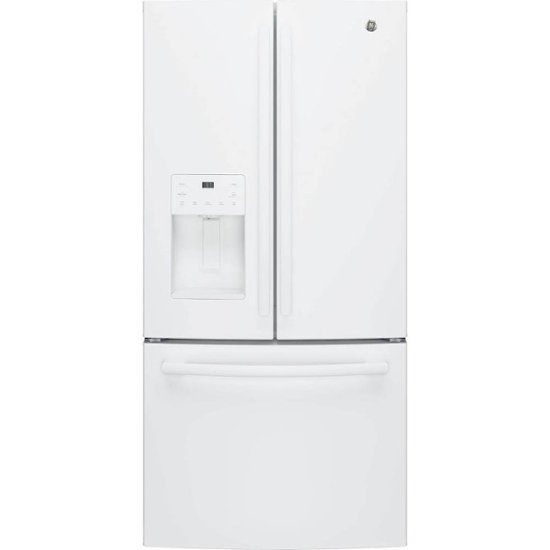 GE 23.8 Cu. Ft. French Door Refrigerator High Gloss White GFE24JGKWW