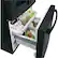 Alt View 15. GE - 23.6 Cu. Ft. French Door Refrigerator - High Gloss Black.