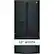 Alt View 2. GE - 23.6 Cu. Ft. French Door Refrigerator - High Gloss Black.