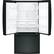 Alt View 3. GE - 23.6 Cu. Ft. French Door Refrigerator - High Gloss Black.