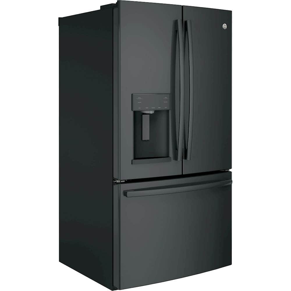 Angle. GE - 27.8 Cu. Ft. French Door Refrigerator.