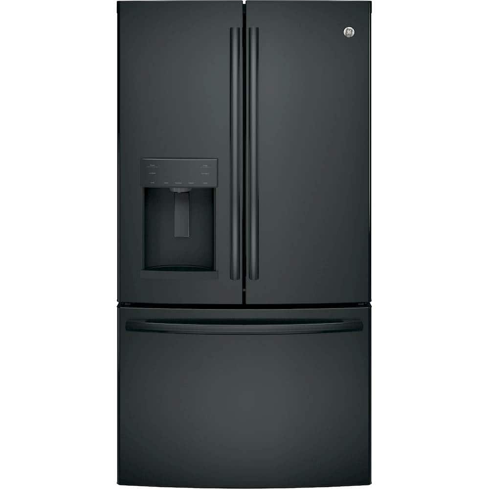 Front. GE - 27.8 Cu. Ft. French Door Refrigerator.
