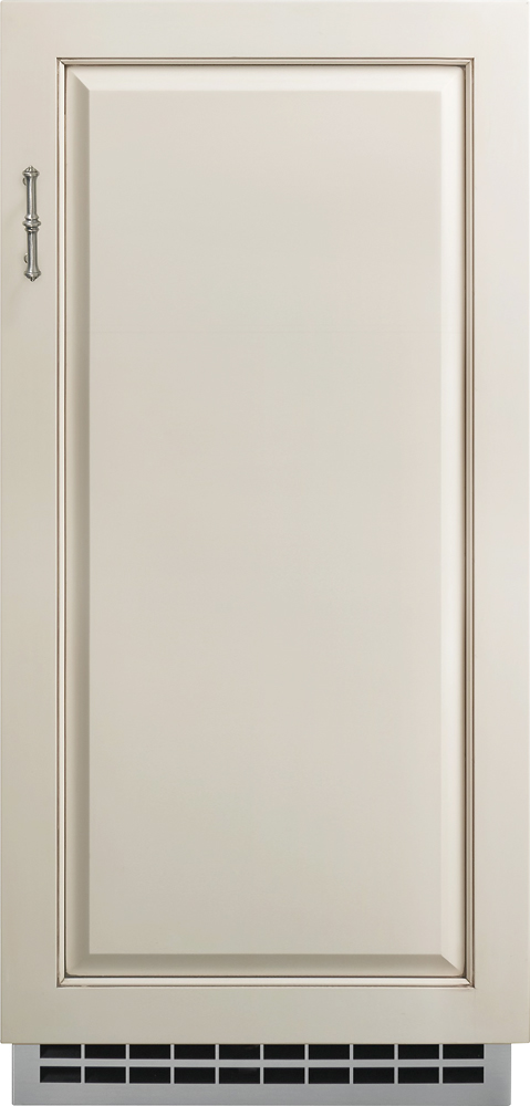 Angle View: GE - 15" 26-Lb. Freestanding Ice maker with Gourmet Clear Ice - Custom Panel Ready
