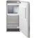 Left Zoom. GE - 15" 26-Lb. Freestanding Ice maker with Nugget Clear Ice - Custom Panel Ready.
