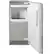 Left. GE - 15" 26-Lb. Freestanding Ice maker with Nugget Clear Ice - Custom Panel Ready.