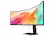 Left. Samsung - Samsung 49" QHD 120Hz Business Curved Ultra-wide Monitor (HDMI, DisplayPort and USB-C), Black - Black.