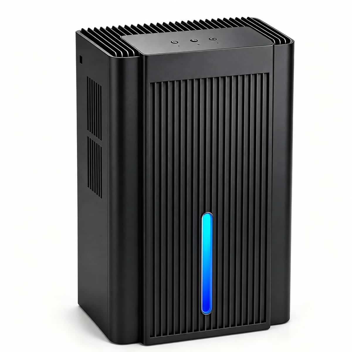 Tolife - CT11 Compact Dehumidifier with Removable Tank and Sleep Mode - Black