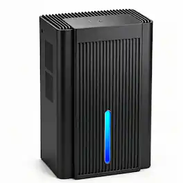Tolife - CT11 Compact Dehumidifier with Removable Tank and Sleep Mode - Black