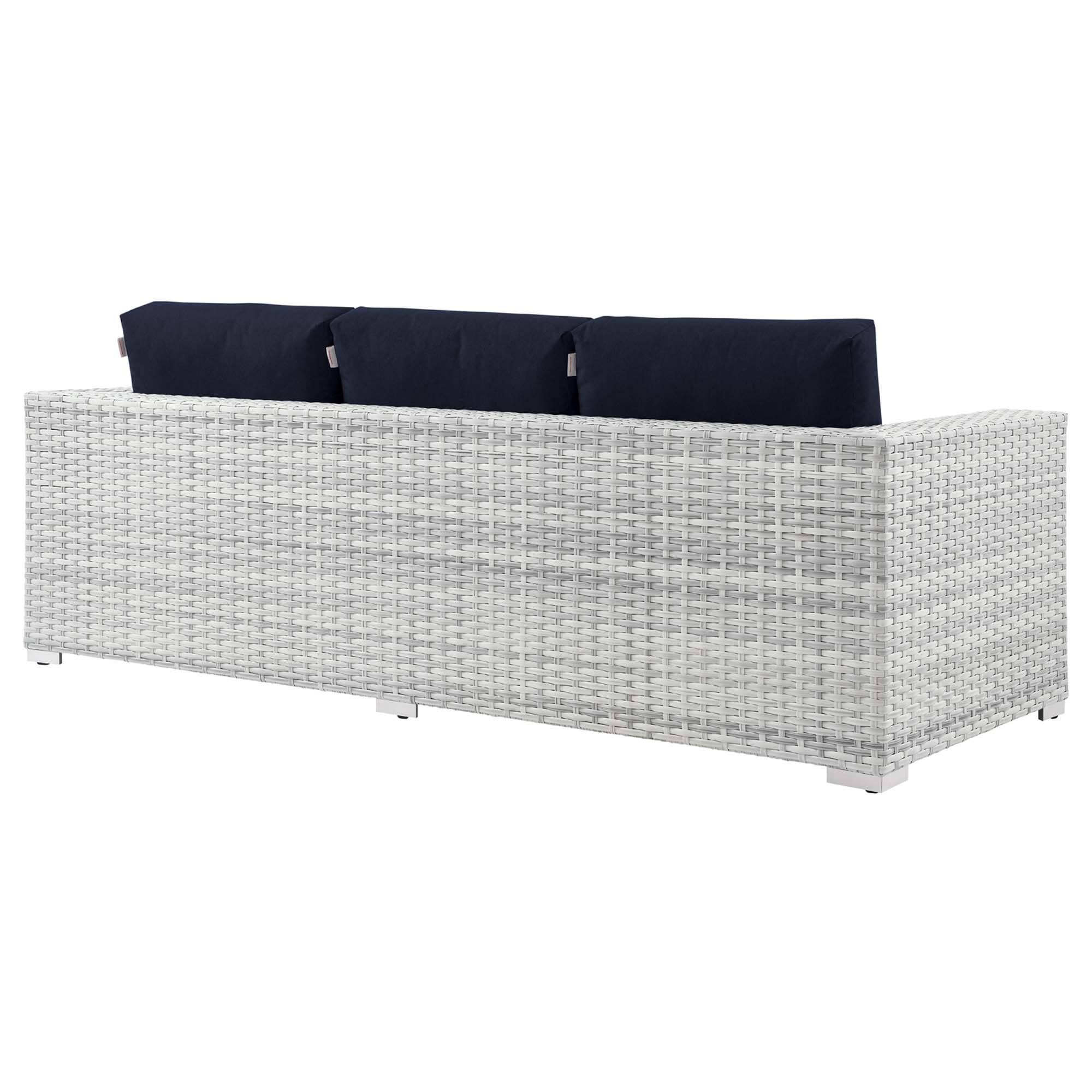 Alt View 2. Modway - Convene Outdoor Patio Sofa by Modway - Light Gray Navy.