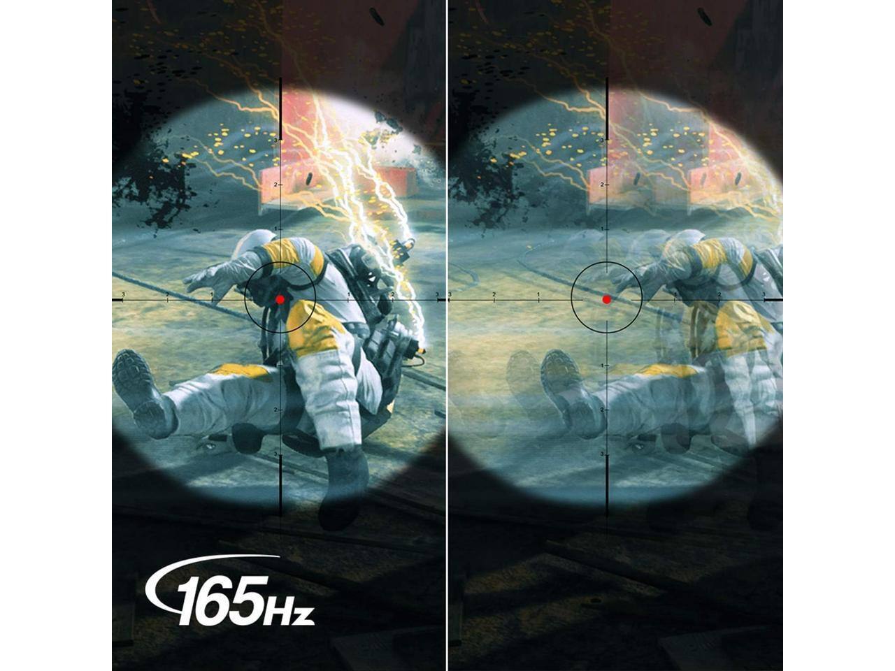 Alt View 4. Acer - Acer 27" QHD Gaming Monitor | AMD FreeSync Premium | 170 Hz | 1500R Curved | DP 1.4 & HDMI 2.0 | Nitro ED270U.