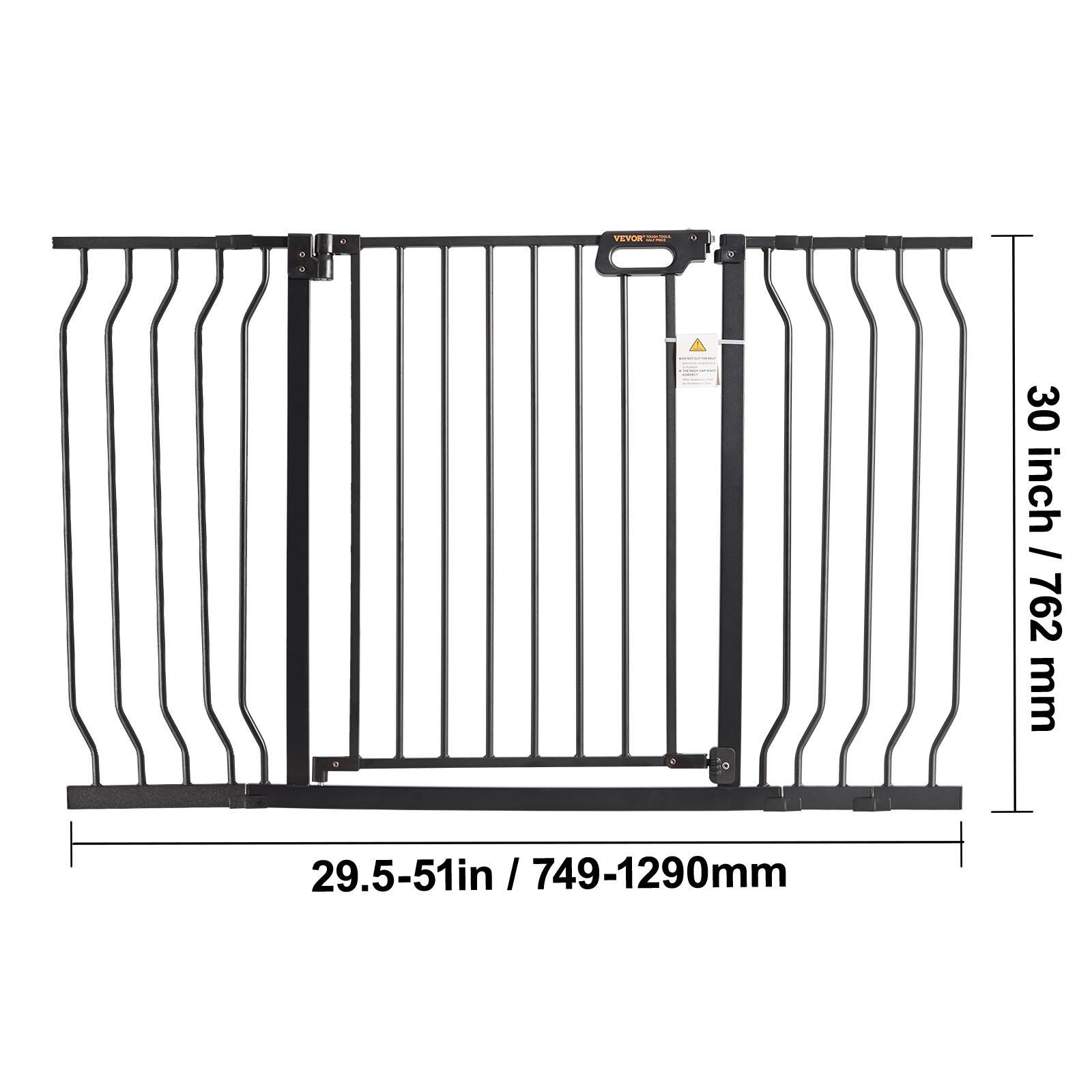 The corrected text is:

"30 inch / 762 mm, 29.5-51 in / 749-1290 mm"