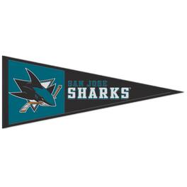WinCraft - San Jose Sharks 13" x 32" Retro Logo Wool Pennant - Multicolor