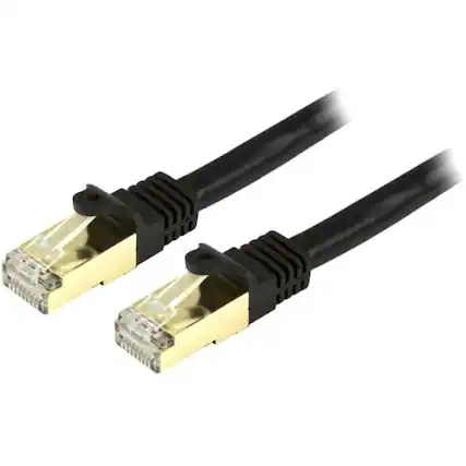 Front. Startech - Cat6a Ethernet Patch Cable - Shielded (STP) - 6 in..