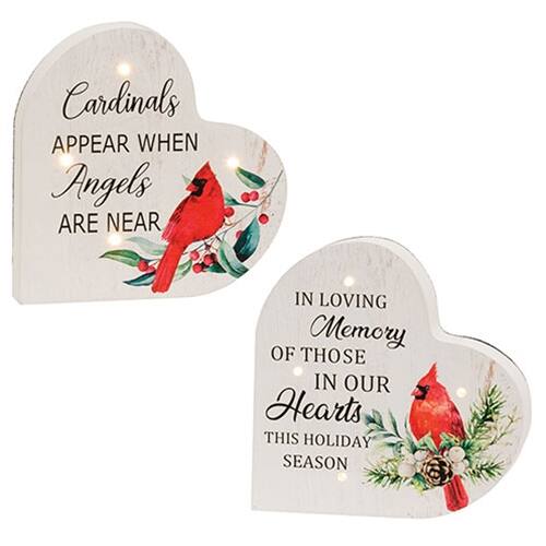 Cardinals appear when angels are near in loving memory of those in our hearts this holiday season