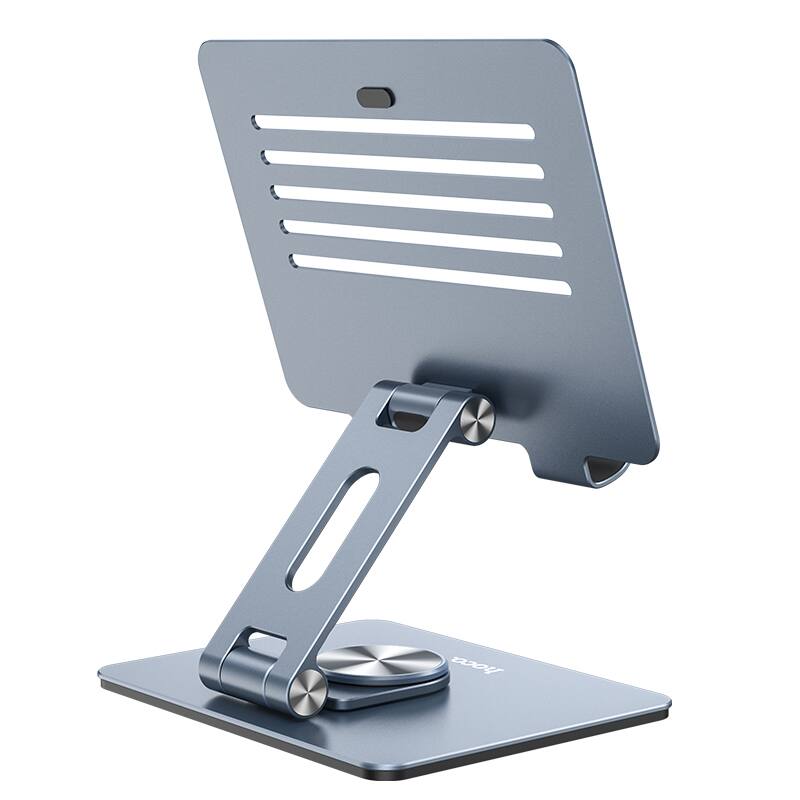 Back. hoco. - Adjustable Rotating Tablet Stand - Metal Grey.