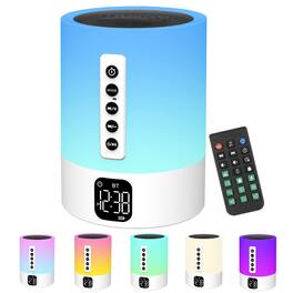 Dazzed Corner - Bluetooth Alarm Clock Speaker with Touch Night Light, White Noise Machine - Multicolor