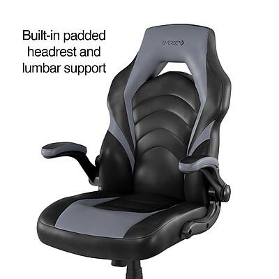 Built-in padded headrest and lumbar support