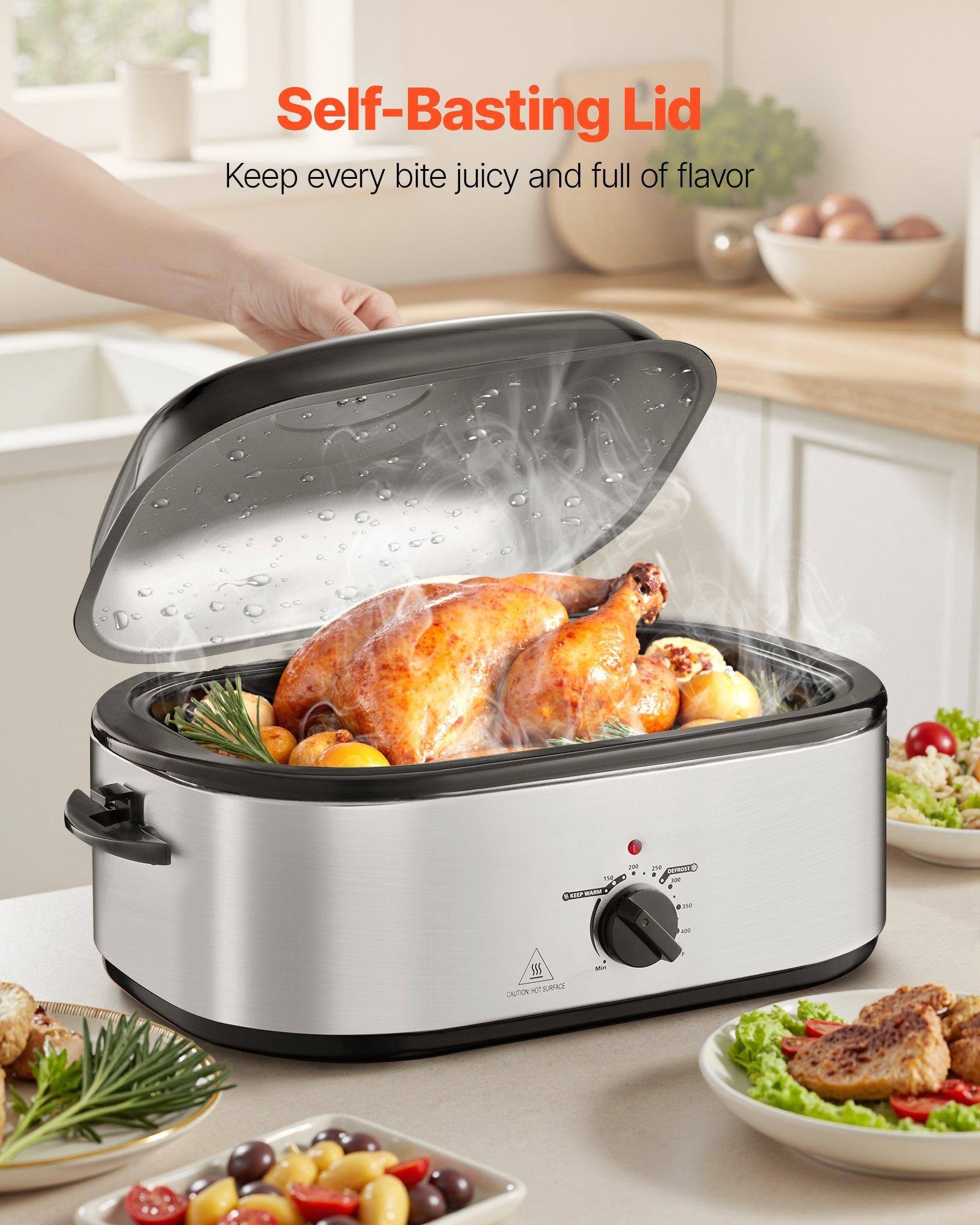 Self-Basting Lid  
Keep every bite juicy and full of flavor