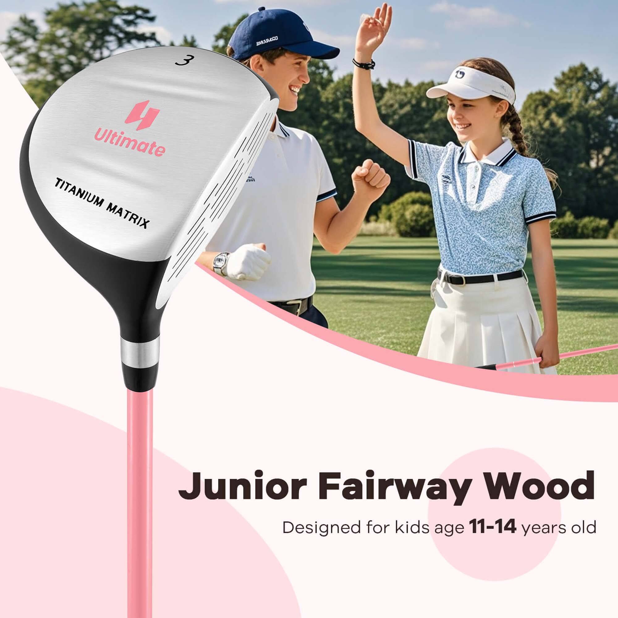 3 H Ultimate TITANIUM MATRIX DMN at Junior Fairway Wood  
Designed for kids age 11-14 years old