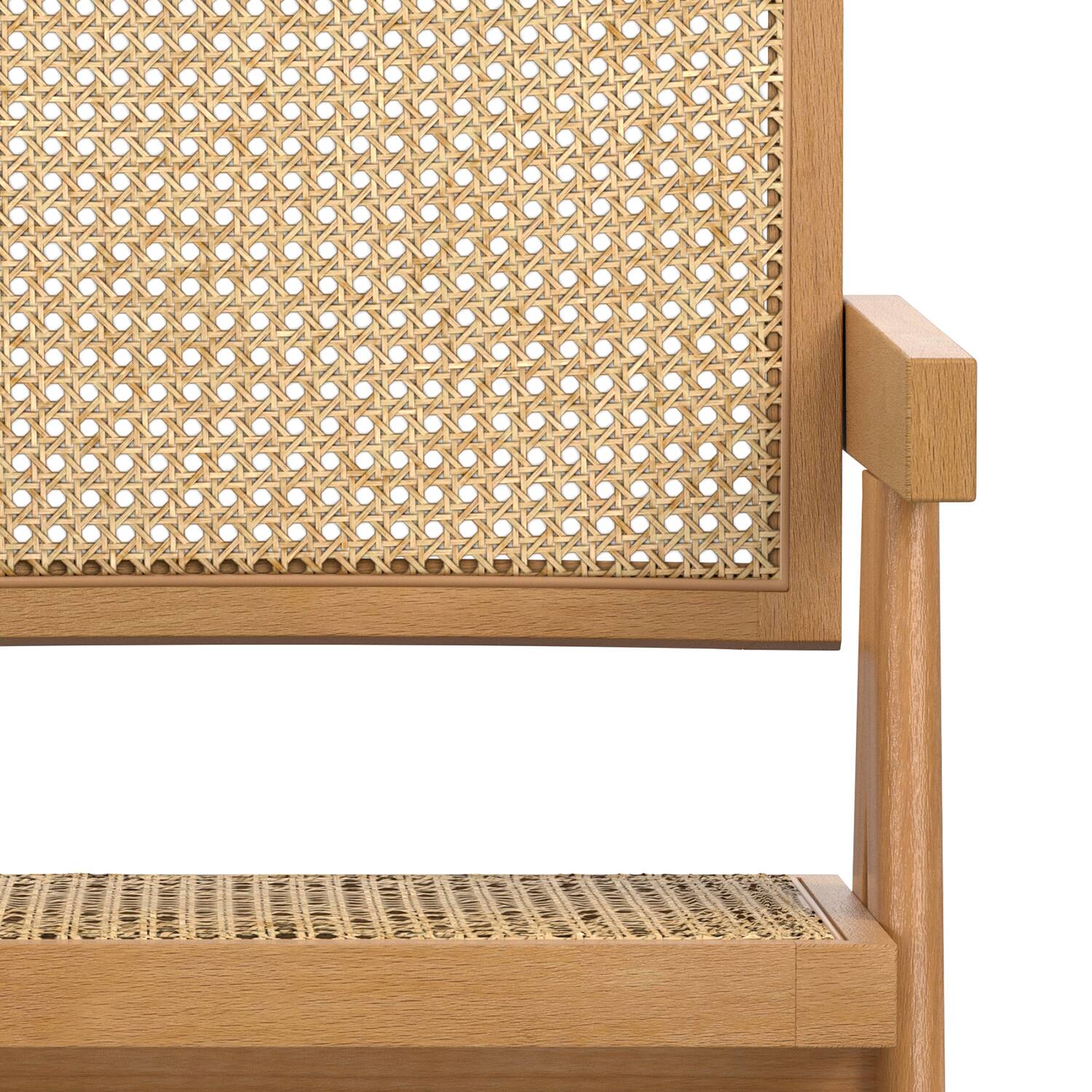 Alt View 5. Simpli Home - Regina Dining Armchair (Set of 2) in Natural - Natural.