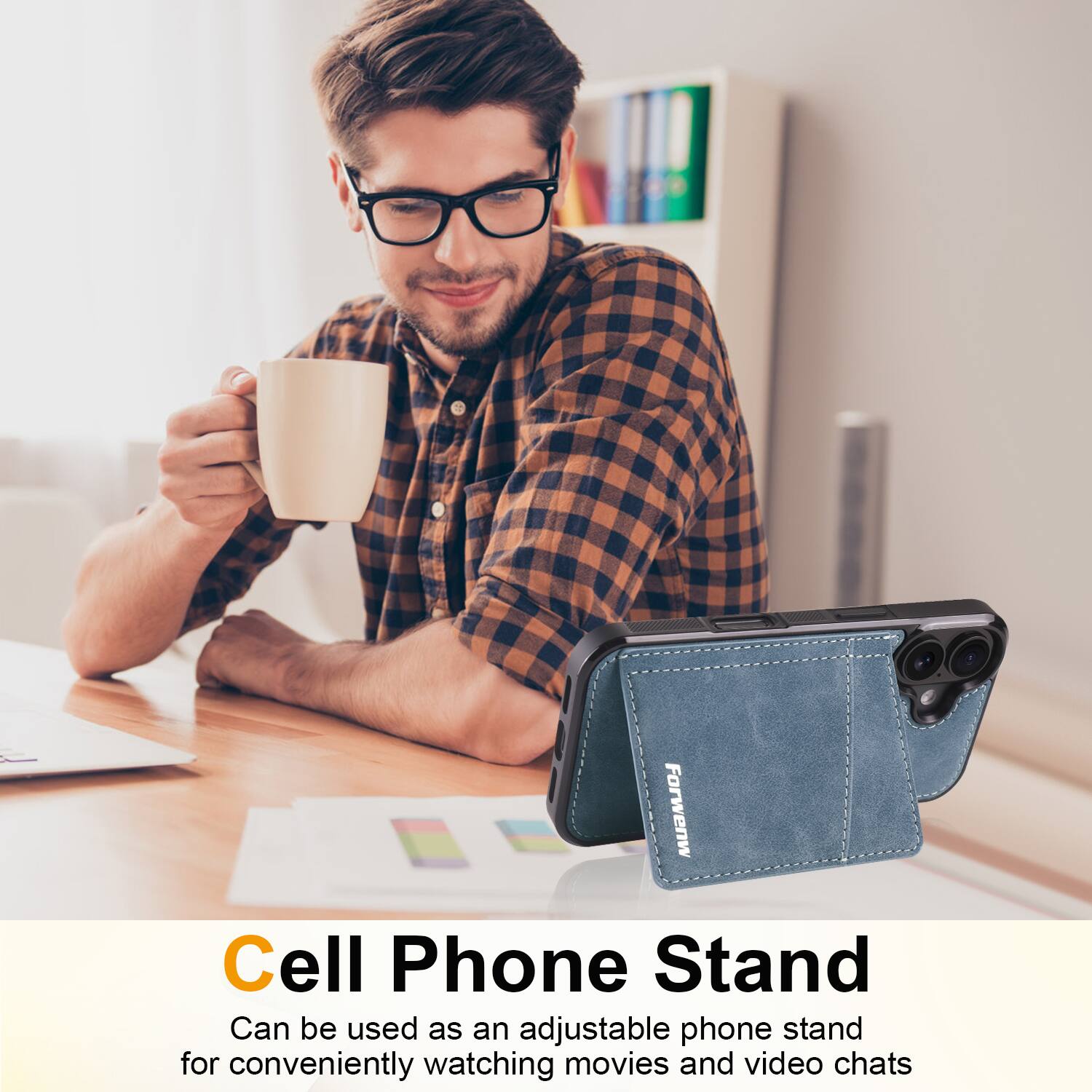 Forwenw Cell Phone Stand

Can be used as an adjustable phone stand for conveniently watching movies and video chats