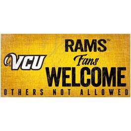 Fan Creations - VCU Rams 6" x 12" Fans Welcome Sign - Multicolor