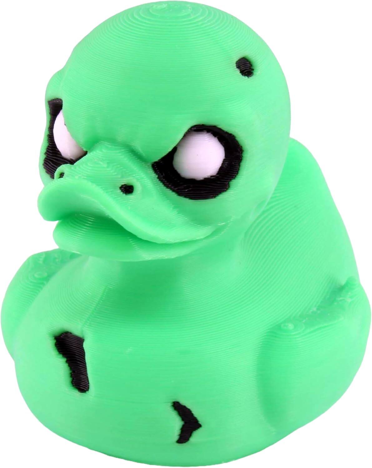 Front. JuzToys - Zombie Duck Figurine, 4x4 Ducking, Fun Car Dashboard Accessory, Unique Zombie Figure Gifts, Ducks for Cars by PowerTRC - Green.