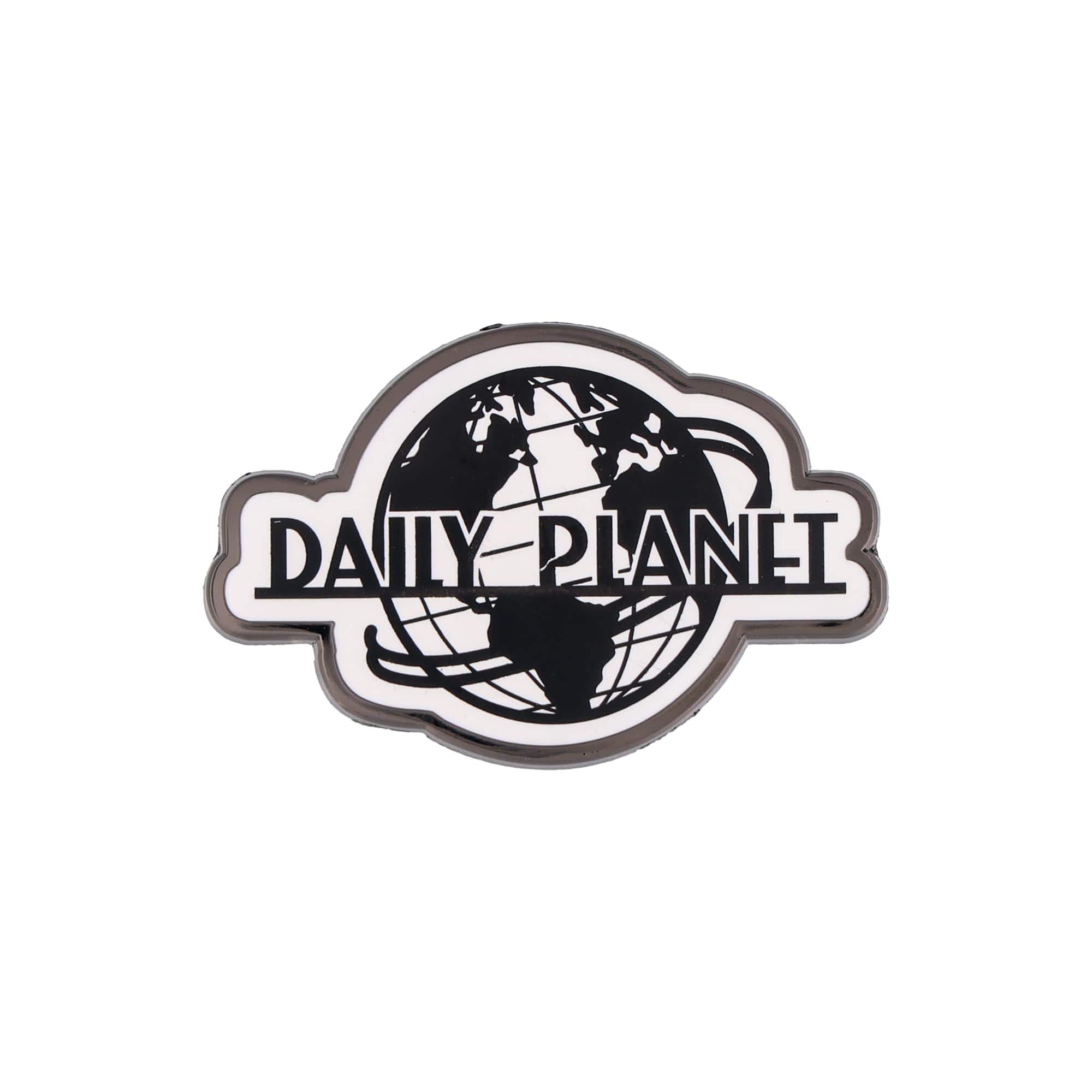 SalesOne LLC - DC Studios Superman Daily Planet Black-and-White Logo Enamel Pin - Multi-Colored
