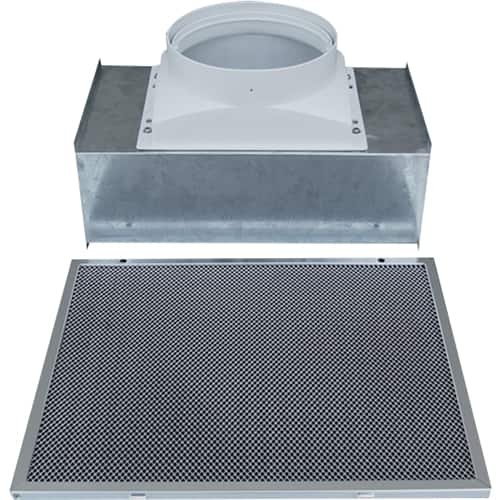 Front. Windster Hoods - Ductless kit - Silver.