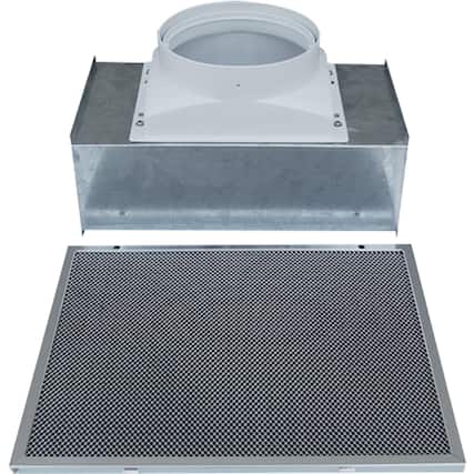 Front. Windster Hoods - Ductless kit - Silver.