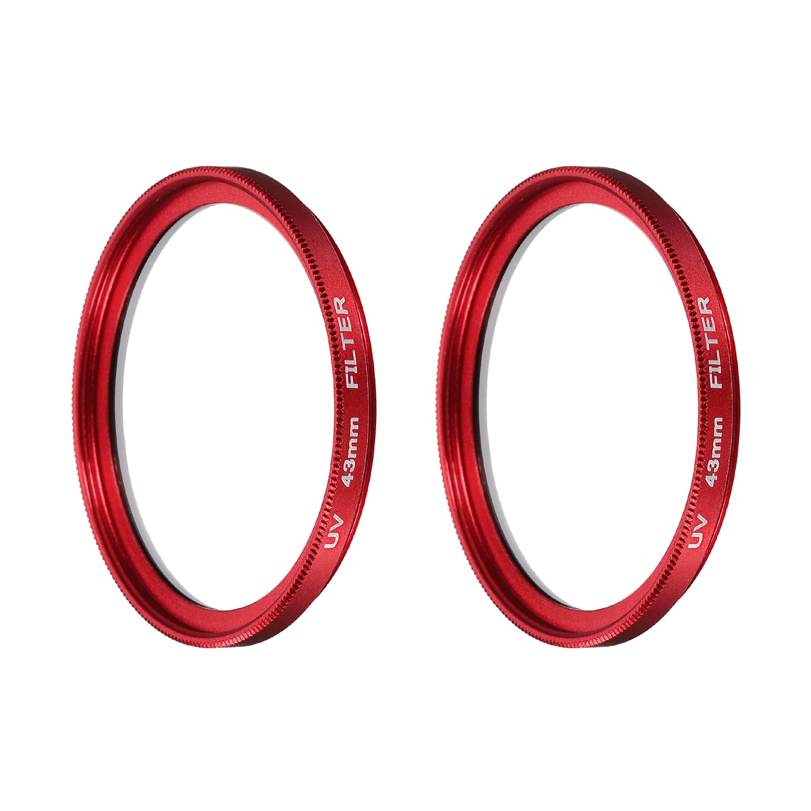 Unique Bargains - 43mm Ultra Slim Lens Filter 2pcs, Multi Coating Aluminum Circular Screw-in Protection for Photography