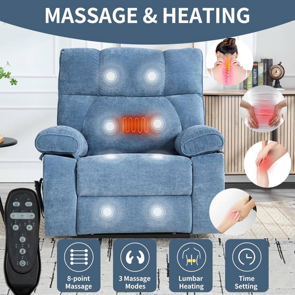 MASSAGE & HEATING

- 8-point Massage
- 3 Massage Modes
- Lumbar Heating
- Time Setting