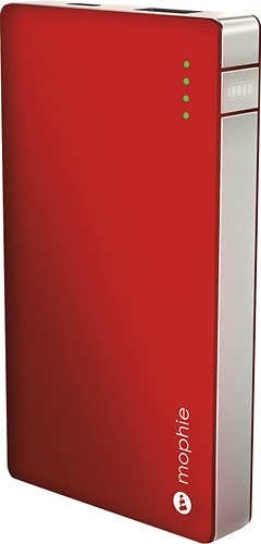 mophie - Juice Pack Powerstation External Battery for Most USB Devices - Red - Larger Front