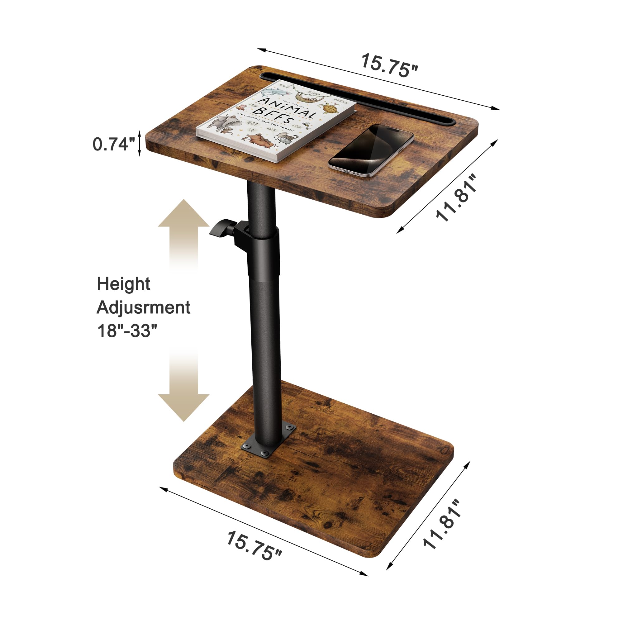 0.74" BFFS ANIMAL

Height Adjustment 18"-33"

15.75" x 11.81"