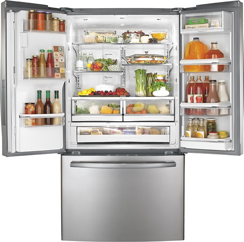 GE Profile 28.6 Cu. Ft. French Door Refrigerator with Thru-the-Door Ice ...