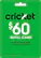 Front. Cricket Wireless - $60 Refill Card.