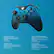 Alt View 14. Microsoft - Xbox One Special Edition Dusk Shadow Wireless Controller - Faded blue metallic.
