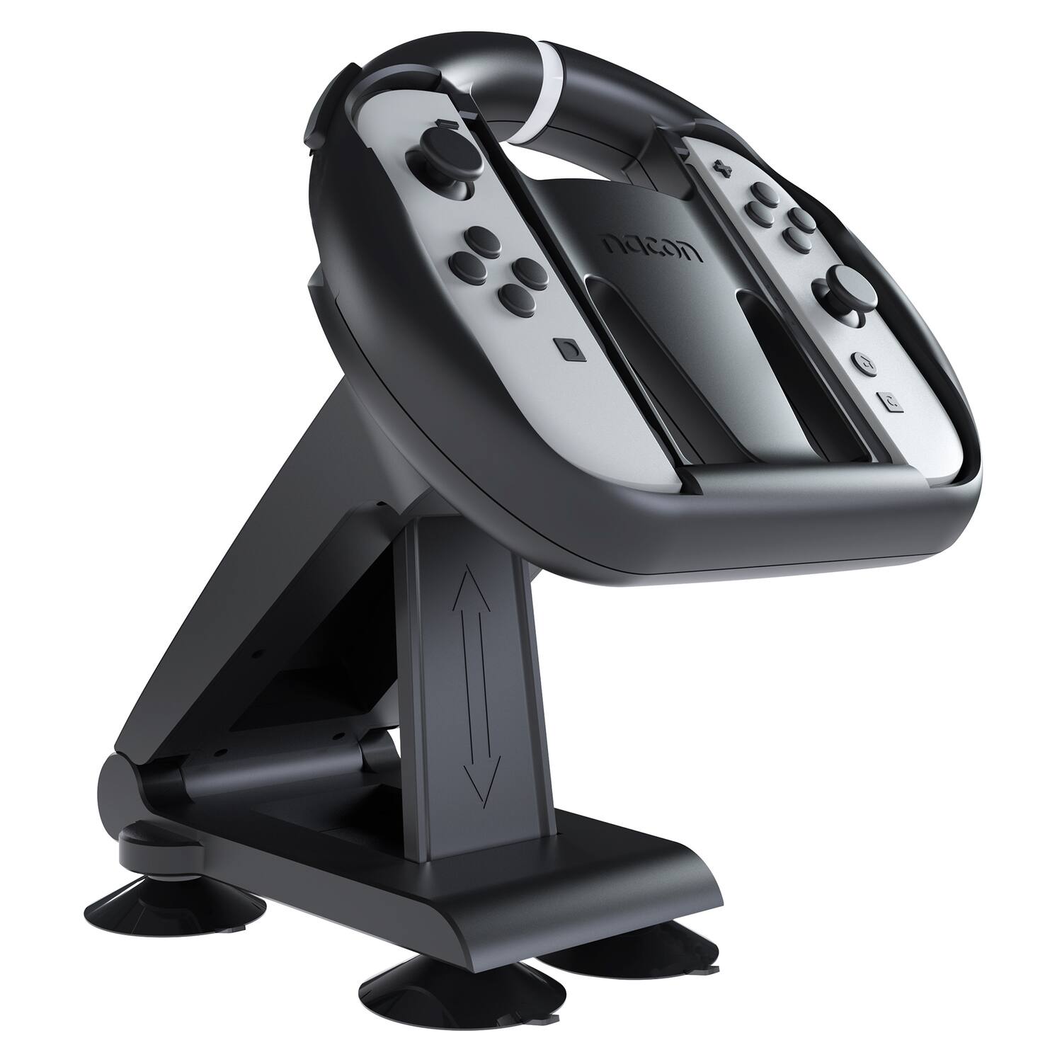 Front. Nacon - Foldable Racing Wheel, Nintendo Switch, 2 Joy-Con - Black.