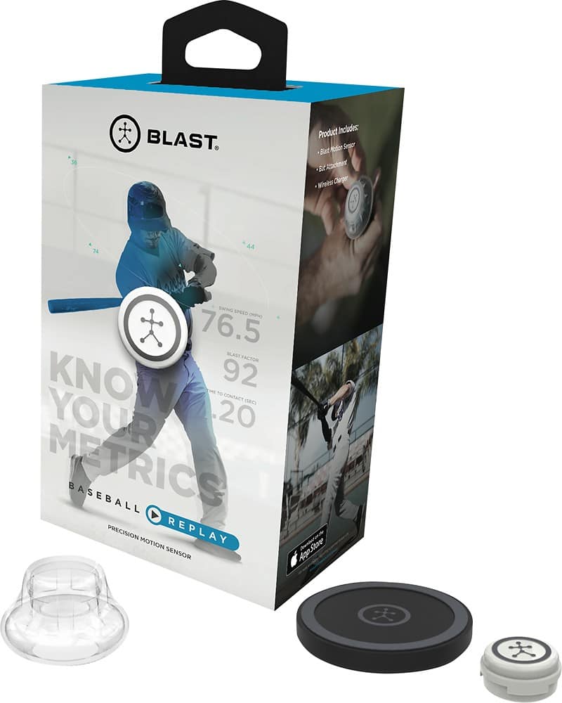 Best Buy: Blast Motion Blast Baseball Replay Motion Sensor Black