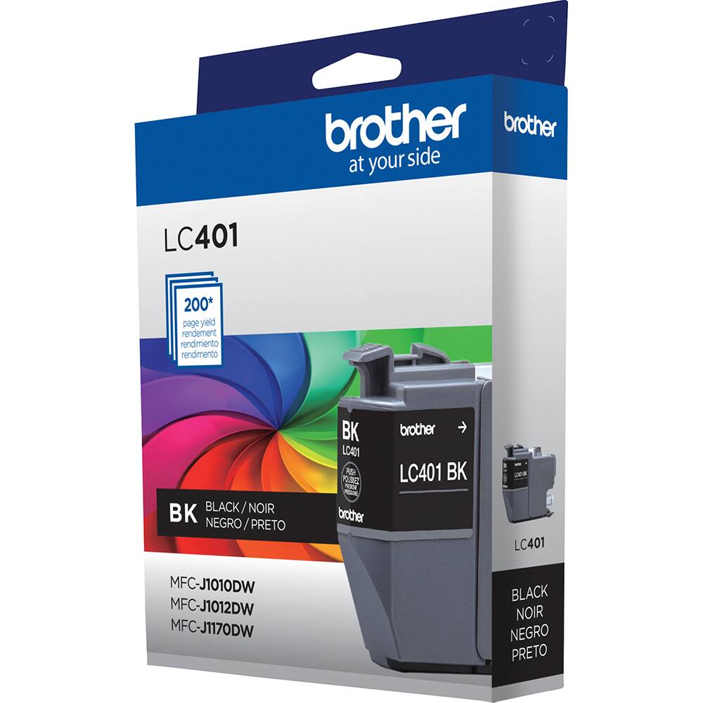 brother at your side LC401 200* page yield rendement rendimiento rendimento BK BLACK/NOIR NEGRO/PRETO / PRETO BK LC401 POGH OSEI MOE -M brother LC401 BK DR LC401 MFC-J1010DW MFC-J1012DW MFC-J1170DW BLACK NOIR NEGRO PRETO