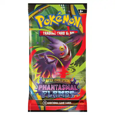 Pokmon ME2 Phantasmal Flames Booster Pack | Mega Gengar - Best Buy Pokmon ME2 Phantasmal Flames Booster Pack | Mega Gengar - Best Buy