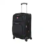 Best Buy SwissGear 21 Expandable Carry On Spinner Luggage Black 6283202161