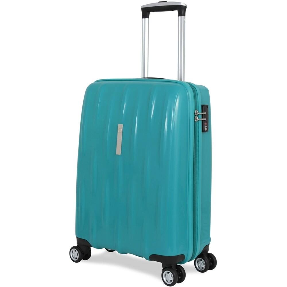 teal spinner luggage