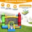 Kid Bouncing Wonderland: Premium Oxford Cloth for 3-10 year olds. It is not easy to fade, wear resistant, and tear resistant. Max weight capacity: 300 lbs. Accommodates 3 children.