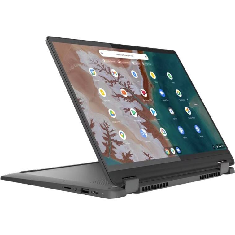 Alt View 2. Lenovo - Lenovo Flex5 Chrome 14IAU 14" Touchscreen 2 in 1 Chromebook 1920x1200 WUXGA Intel Core i5-1235U 8GB RAM 256GB SSD Intel - Storm Gray.