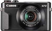Canon - PowerShot G7 X Mark II 20.1-Megapixel Digital Video Camera - Black - Front_Zoom