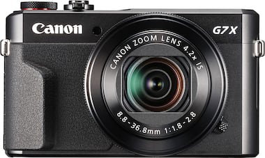 Canon - PowerShot G7 X Mark II 20.1-Megapixel Digital Video Camera - Black - Front_Zoom